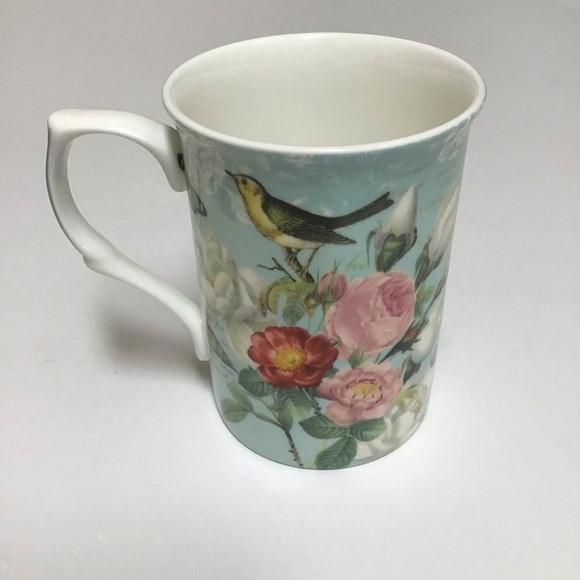 Stechcol Other - Stechcol Gracie Bone China Bird Coffee Mug Tea Cup Roses Butterfly Cottagecore